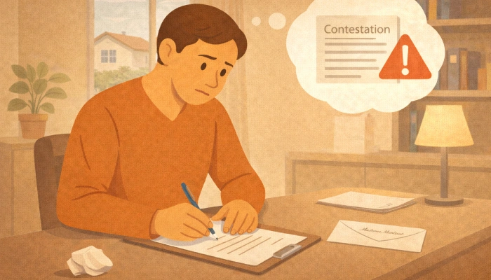 Lettre de contestation de faits